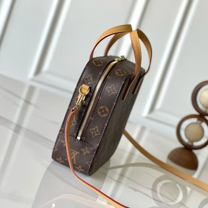 LOUIS VUITTON M47500 牛皮 モノグラム ゴールド 斜め掛けバッグ 斜め掛けショルダー手提げ 20x20cm サイズ:20x20cm