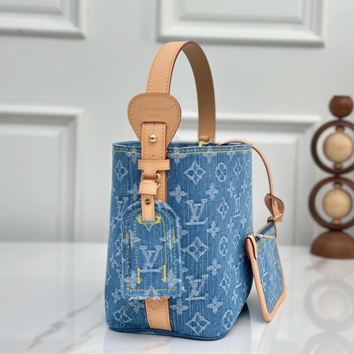 LOUIS VUITTON M28107 デニム 配色 デニム ショルダーバッグ ショルダー 18x16x12cm サイズ:18x16x12cm