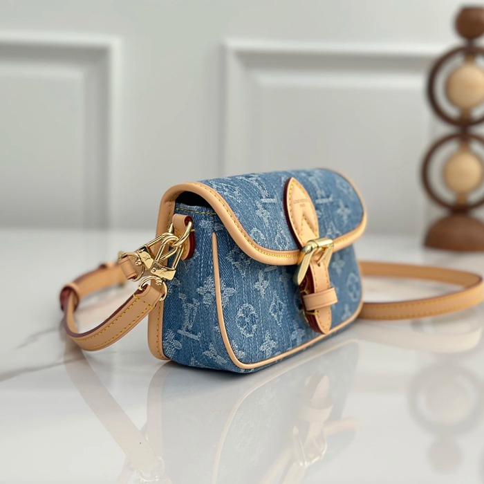 LOUIS VUITTON M27700 牛皮 配色 デニム 斜め掛けバッグ 斜め掛け 19x10.5cm サイズ:19x10.5cm