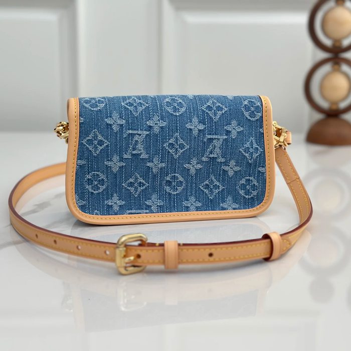 LOUIS VUITTON M27700 牛皮 配色 デニム 斜め掛けバッグ 斜め掛け 19x10.5cm サイズ:19x10.5cm