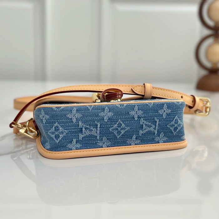 LOUIS VUITTON M27700 牛皮 配色 デニム 斜め掛けバッグ 斜め掛け 19x10.5cm サイズ:19x10.5cm