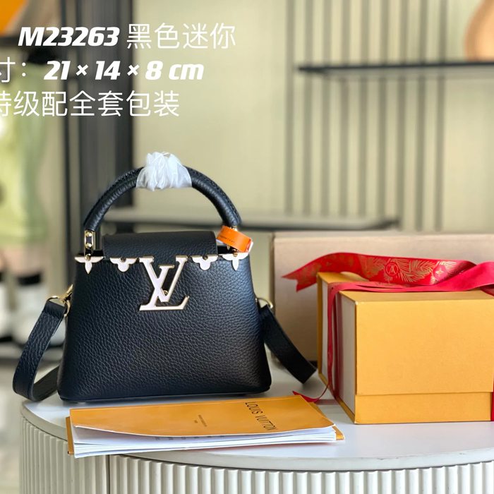 LOUIS VUITTON M23263 PU モノグラム ブラック 斜め掛けバッグ 斜め掛け 21x14cm サイズ:21x14cm