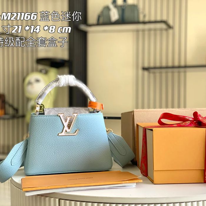 LOUIS VUITTON M21165 スネークレザー 斜め掛けバッグ 斜め掛け手提げフラップ 21x14cm サイズ:21x14cm