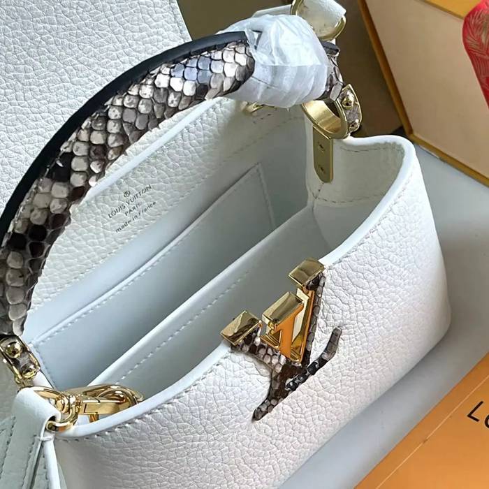 LOUIS VUITTON M55921 牛皮 ホワイト 斜め掛けバッグ 斜め掛け手提げ 21x14cm サイズ:21x14cm