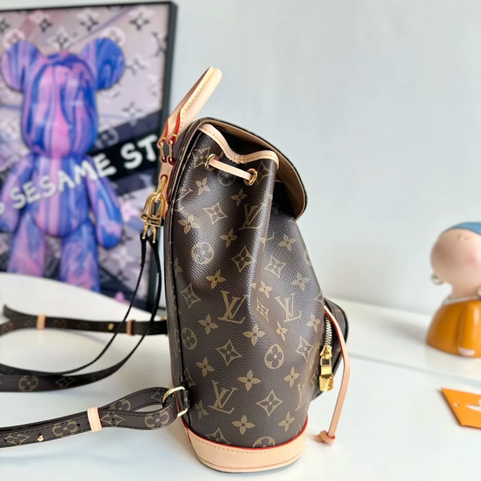 LOUIS VUITTON M11198 牛皮 キャンバス リュックサック リュック 30x28x18cm サイズ:30x28x18cm
