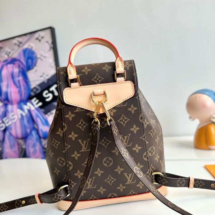 LOUIS VUITTON M11198 牛皮 キャンバス リュックサック リュック 30x28x18cm サイズ:30x28x18cm