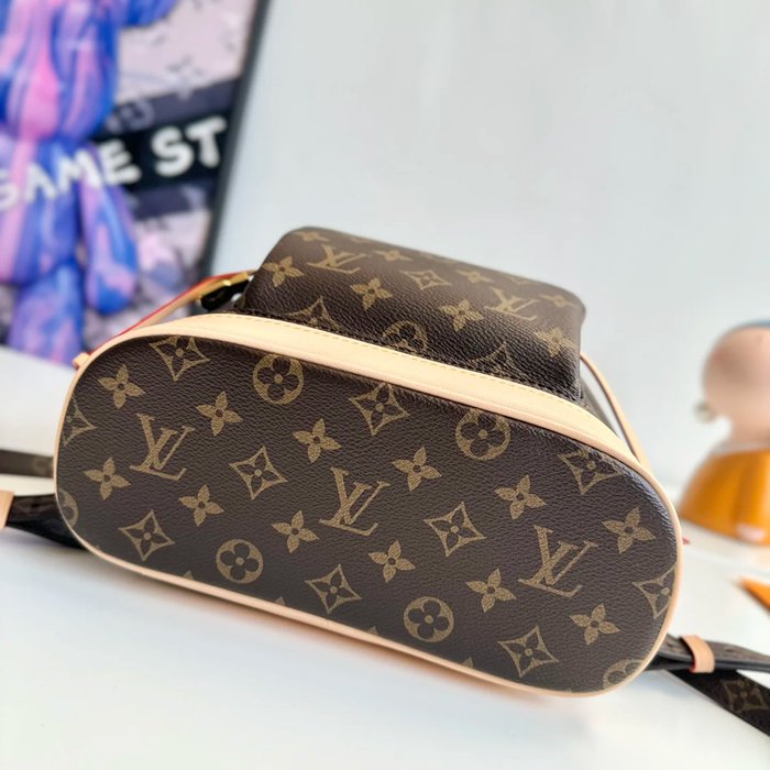 LOUIS VUITTON M11198 牛皮 キャンバス リュックサック リュック 30x28x18cm サイズ:30x28x18cm