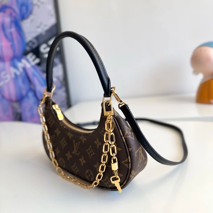 LOUIS VUITTON M25223 牛皮 モノグラム キャンバス 斜め掛けバッグ レディース斜め掛けチェーン 24x10cm サイズ:24x10cm