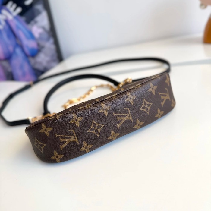 LOUIS VUITTON M25223 牛皮 モノグラム キャンバス 斜め掛けバッグ レディース斜め掛けチェーン 24x10cm サイズ:24x10cm