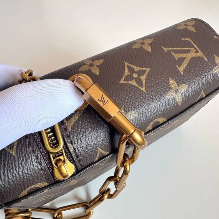 LOUIS VUITTON M44914 キャンバス モノグラム ゴールド 斜め掛けバッグ レディース斜め掛け 17x10.5cm サイズ:17x10.5cm