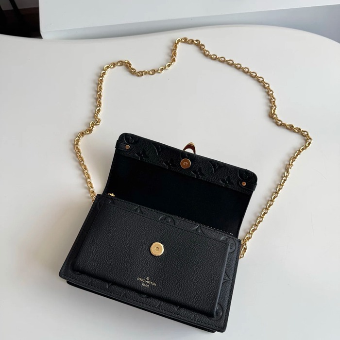 LOUIS VUITTON M67839 モノグラム ブラック 斜め掛けバッグ レディース斜め掛けチェーン 19x12.5cm サイズ:19x12.5cm