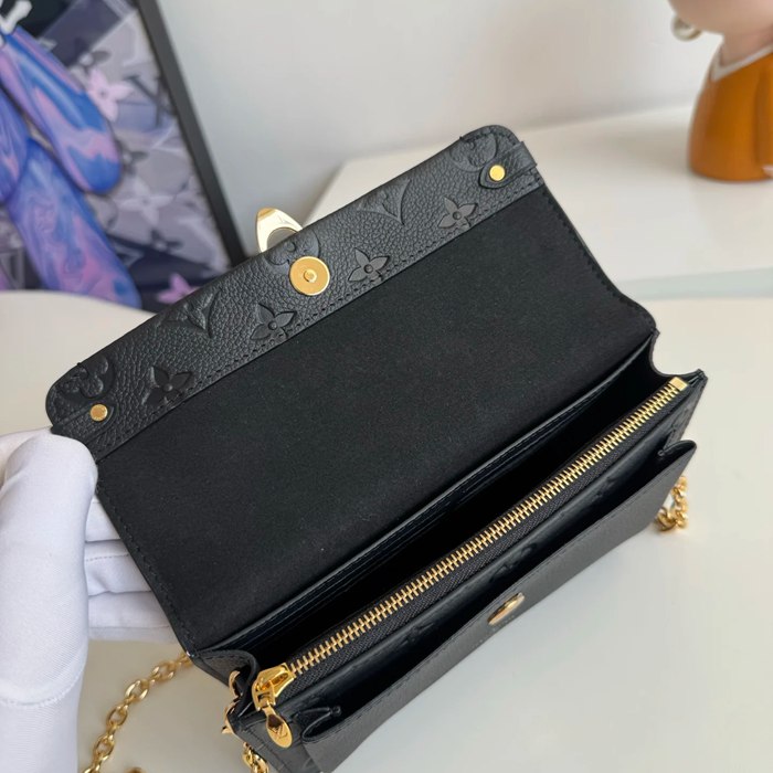 LOUIS VUITTON M67839 モノグラム ブラック 斜め掛けバッグ レディース斜め掛けチェーン 19x12.5cm サイズ:19x12.5cm