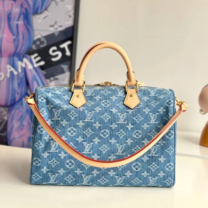LOUIS VUITTON M14430 デニム モノグラム デニム 斜め掛けバッグ レディース斜め掛け 30x21x17cm サイズ:30x21x17cm
