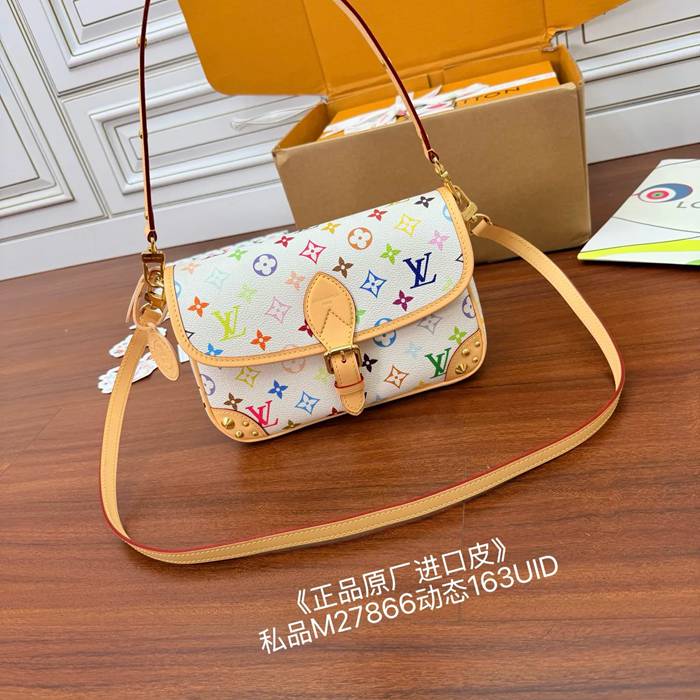 LOUIS VUITTON M27866 ボックスレザー 斜め掛けバッグ レディース斜め掛け 24x15cm サイズ:24x15cm
