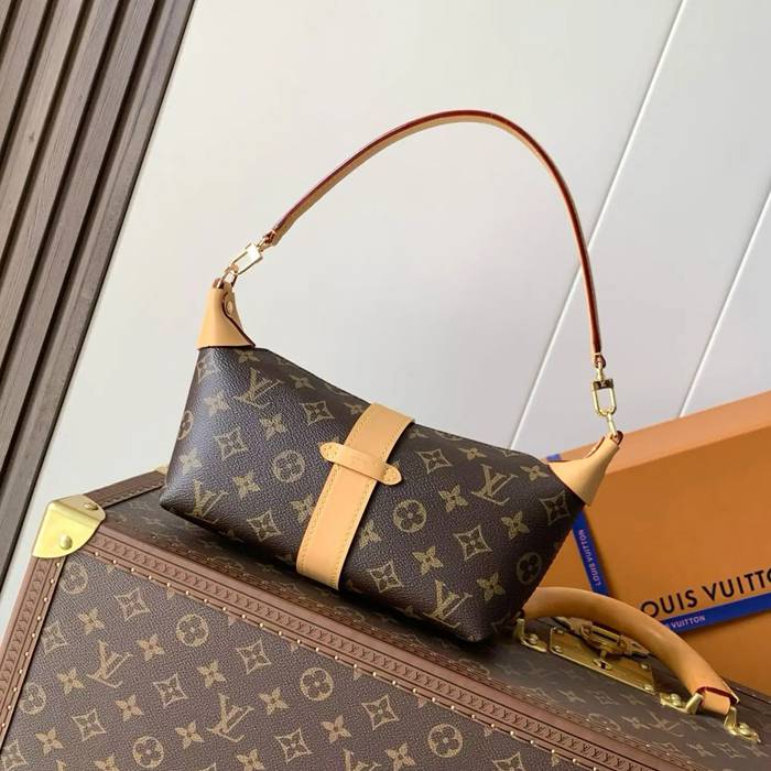 LOUIS VUITTON M26191 牛皮 モノグラム キャンバス ショルダーバッグ レディースショルダー手提げ 22x14.5cm サイズ:22x14.5cm