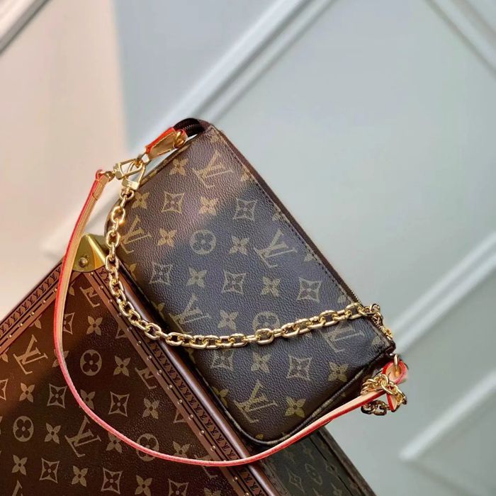 LOUIS VUITTON M82766 牛皮 モノグラム キャンバス ショルダーバッグ レディースショルダーチェーン 23.5x13.5cm サイズ:23.5x13.5cm