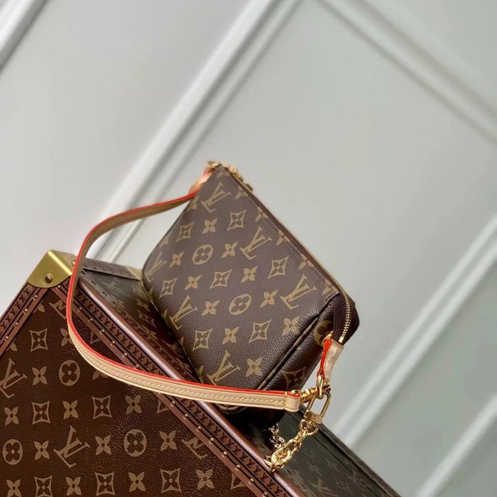 LOUIS VUITTON M82766 牛皮 モノグラム キャンバス ショルダーバッグ レディースショルダーチェーン 23.5x13.5cm サイズ:23.5x13.5cm