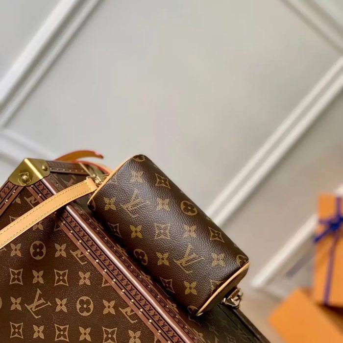 LOUIS VUITTON M81085 牛皮 モノグラム キャンバス 斜め掛けバッグ レディース斜め掛け 16x10x7.5cm サイズ:16x10x7.5cm