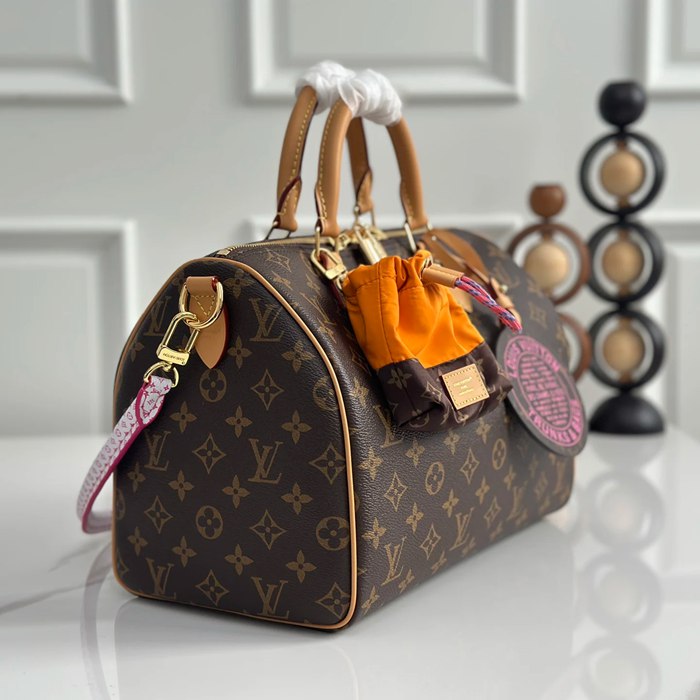 LOUIS VUITTON M27512 牛皮 モノグラム キャンバス 斜め掛けバッグ レディース斜め掛け 30x21x17cm サイズ:30x21x17cm