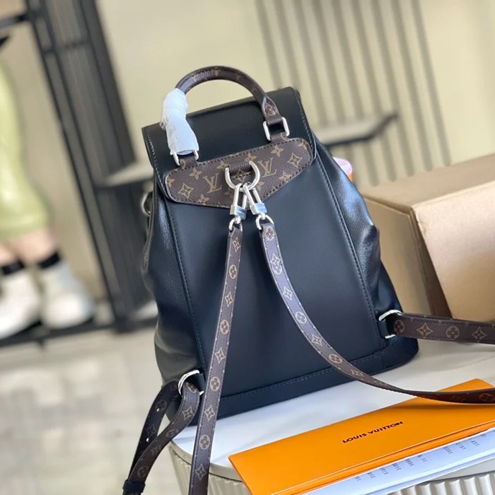 LOUIS VUITTON M12587 牛皮 ブラック ハンドバッグ リュック 30x28x18cm サイズ:30x28x18cm