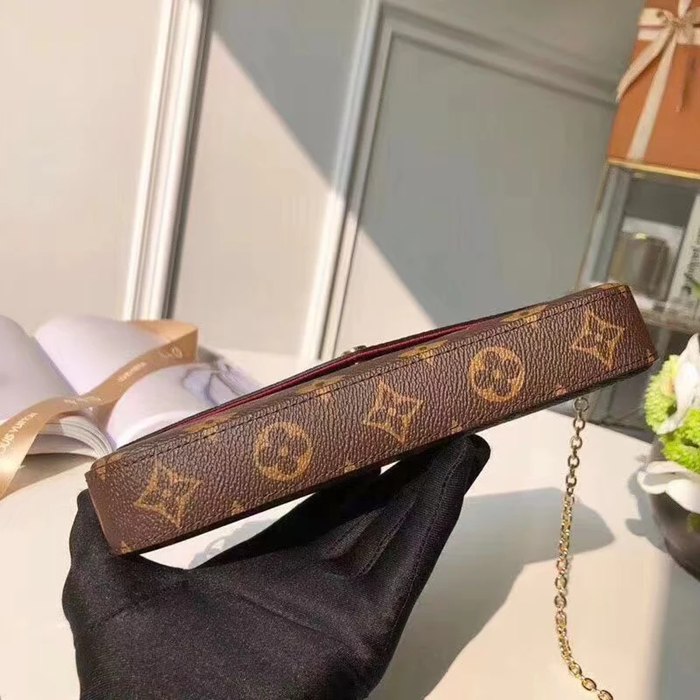 LOUIS VUITTON M61276 キャンバス モノグラム 斜め掛けバッグ レディース斜め掛けチェーンフラップ 21x12cm サイズ:21x12cm