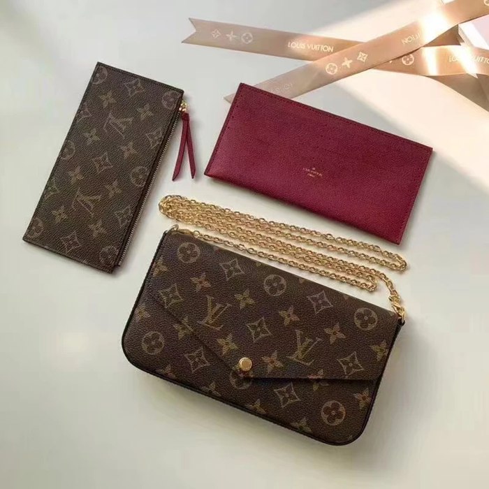 LOUIS VUITTON M61276 キャンバス モノグラム 斜め掛けバッグ レディース斜め掛けチェーンフラップ 21x12cm サイズ:21x12cm