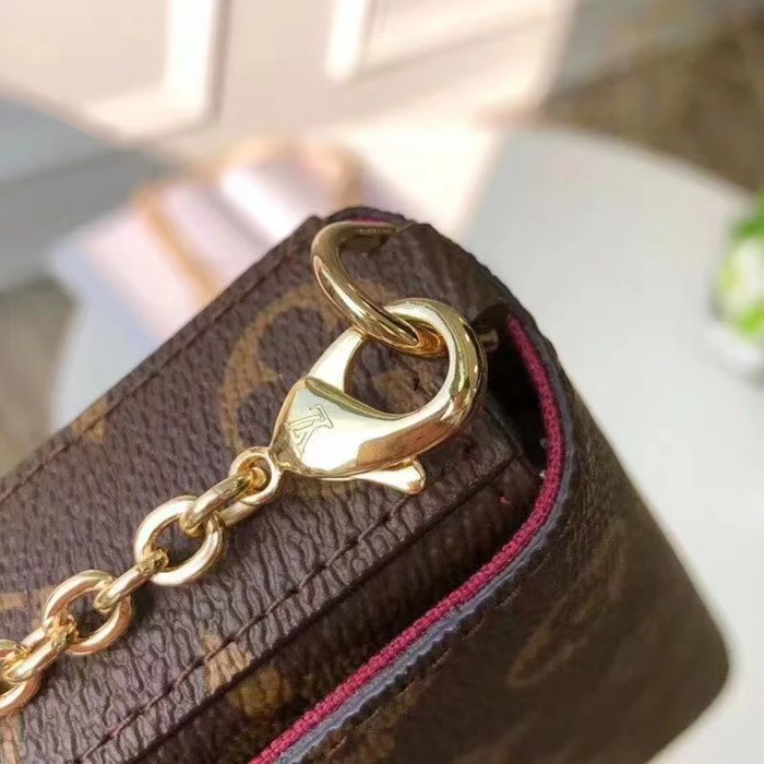 LOUIS VUITTON M61276 キャンバス モノグラム 斜め掛けバッグ レディース斜め掛けチェーンフラップ 21x12cm サイズ:21x12cm