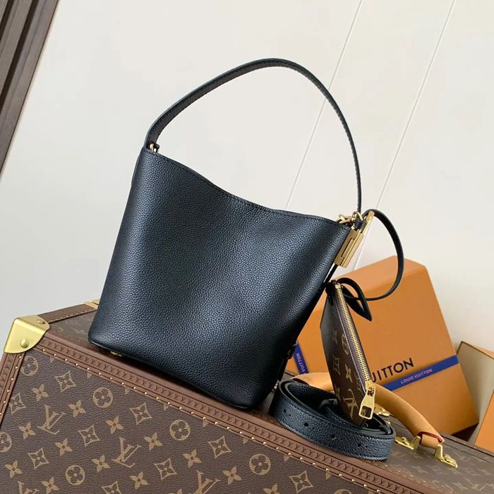 LOUIS VUITTON M25543 牛皮 モノグラム ブラック ショルダーバッグ レディースショルダー 18x16x12cm サイズ:18x16x12cm