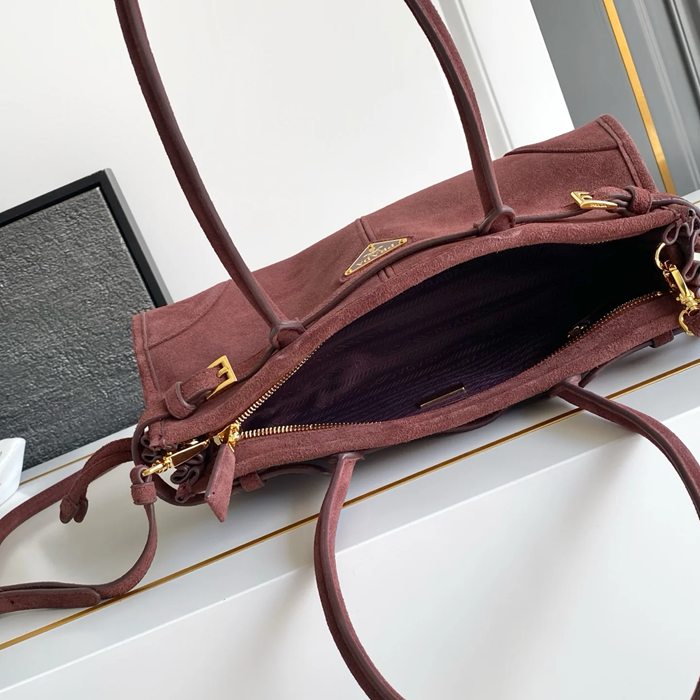 PRADA 1BA426 レッド 斜め掛けバッグ、ショルダーバッグ、ハンドバッグ ヴィンテージ 32x16x12cm サイズ:32x16x12cm