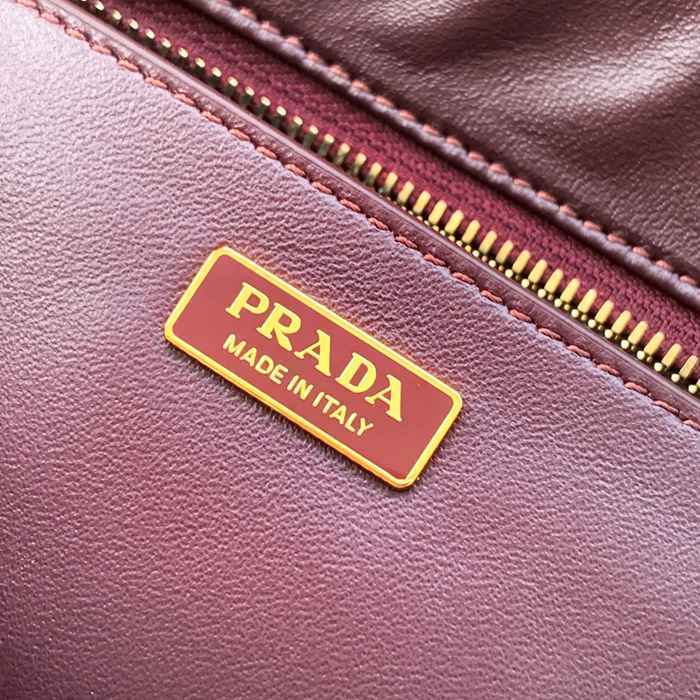 PRADA 1BD394 ラムレザー、レザー ゴールド 斜め掛けバッグ、ショルダーバッグ、ハンドバッグ クラシック 30x14x10cm サイズ:30x14x10cm