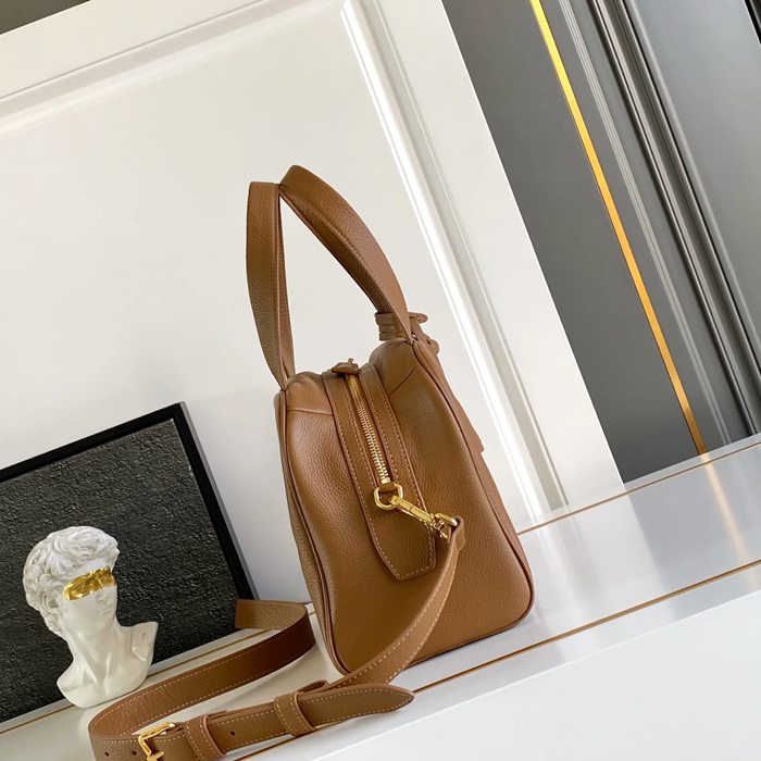 PRADA 1BB149 レザー ゴールド 斜め掛けバッグ、ショルダーバッグ、ハンドバッグ、ハンドバッグ クラシック 28x20x13cm サイズ:28x20x13cm