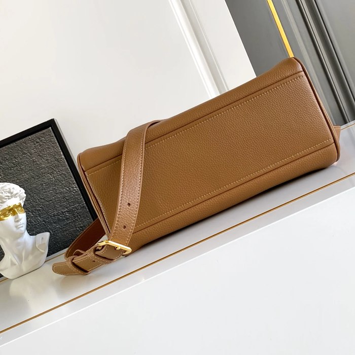PRADA 1BB149 レザー ゴールド 斜め掛けバッグ、ショルダーバッグ、ハンドバッグ、ハンドバッグ クラシック 28x20x13cm サイズ:28x20x13cm