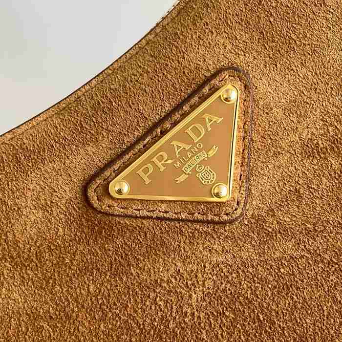 PRADA 1BC194 カーフスキン、スエード ショルダーバッグ クラシック 22x18cm サイズ:22x18cm