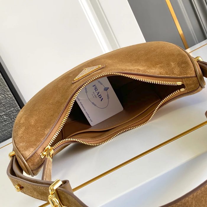 PRADA 1BC194 カーフスキン、スエード ショルダーバッグ クラシック 22x18cm サイズ:22x18cm