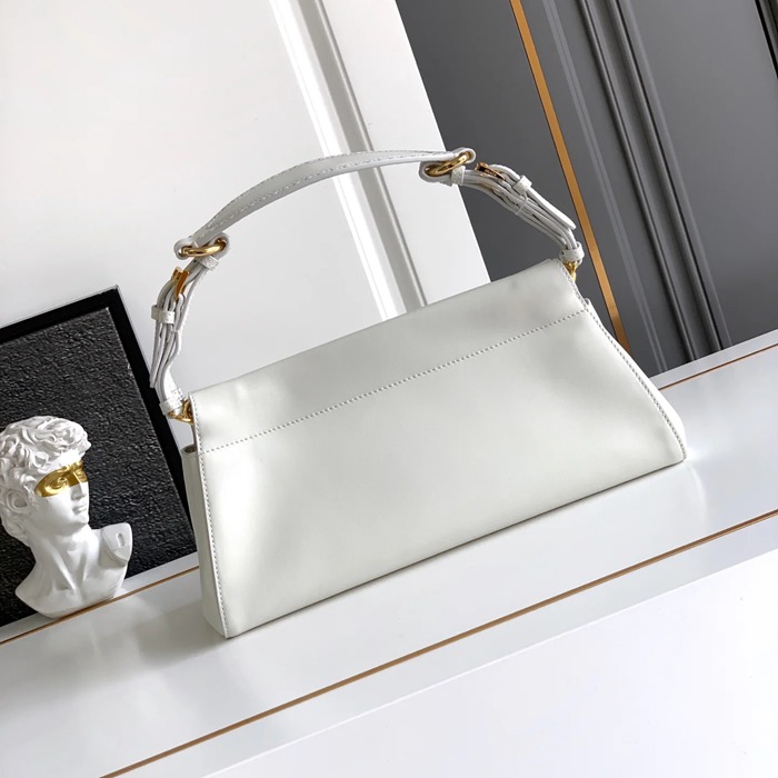 PRADA 1BC262 レザー ゴールド ショルダーバッグ、ハンドバッグ、ハンドバッグ ヴィンテージ、クラシック 32x16x11cm サイズ:32x16x11cm