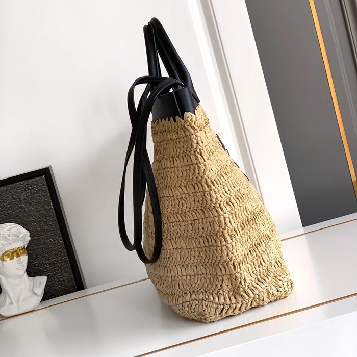 PRADA 1BG499 カーフスキン、編み プリント ショルダーバッグ、ハンドバッグ、トートバッグ 編み、トート、クラシック 32x29x15cm サイズ:32x29x15cm