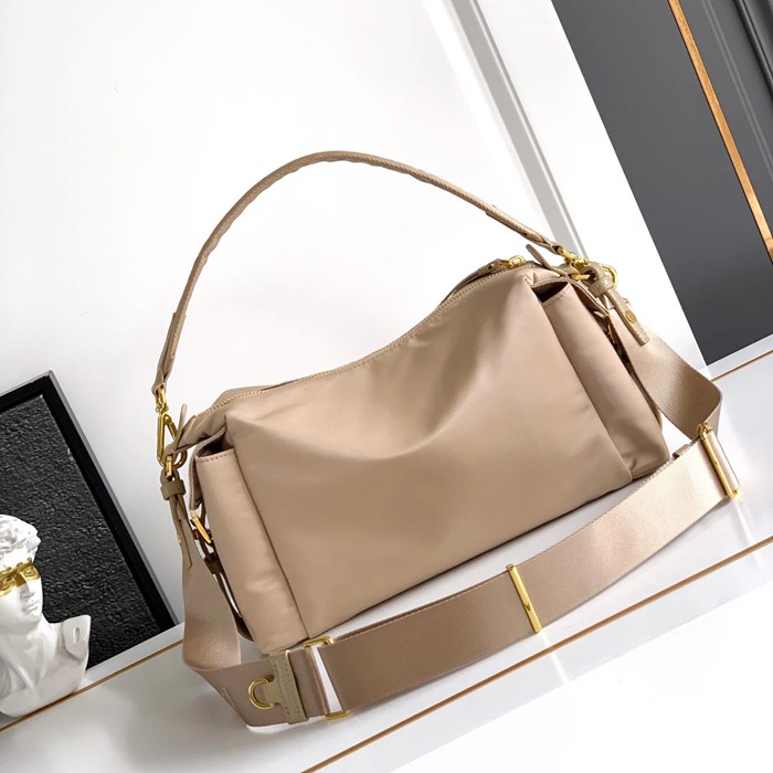 PRADA 1BC264 カーフスキン、ナイロン 斜め掛けバッグ、ショルダーバッグ ナイロン、編み、クラシック 32x22x12cm サイズ:32x22x12cm