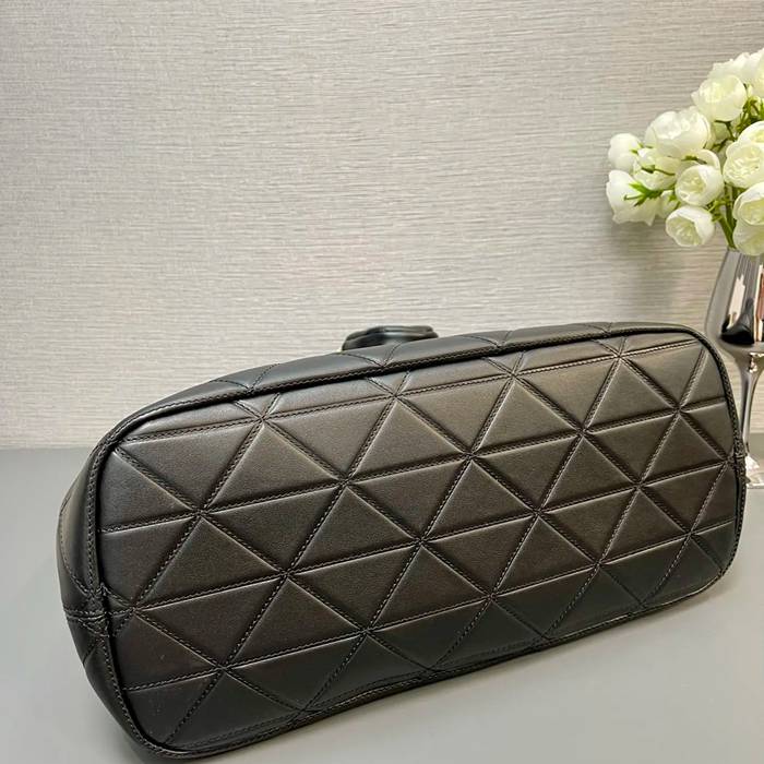 PRADA 1BG547 カーフスキン、ラムレザー プリント ショルダーバッグ、トートバッグ、ハンドバッグ トート、大 38x25x18cm サイズ:38x25x18cm