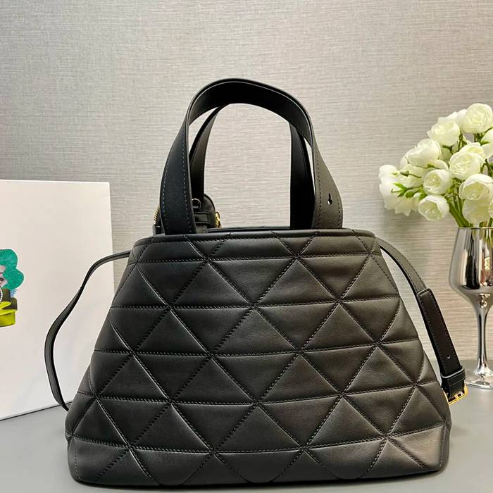 PRADA 1BG545 カーフスキン、ラムレザー プリント ショルダーバッグ、トートバッグ、ハンドバッグ トート 35x22x15cm サイズ:35x22x15cm