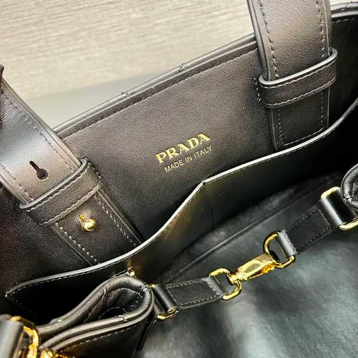 PRADA 1BG545 カーフスキン、ラムレザー プリント ショルダーバッグ、トートバッグ、ハンドバッグ トート 35x22x15cm サイズ:35x22x15cm