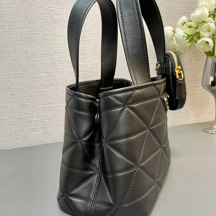 PRADA 1BG548 カーフスキン、ラムレザー プリント 斜め掛けバッグ、ショルダーバッグ、トートバッグ、ハンドバッグ トート、ミニ 26x17x14cm サイズ:26x17x14cm