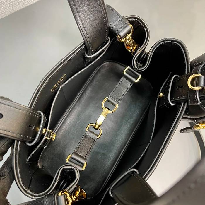 PRADA 1BG548 カーフスキン、ラムレザー プリント 斜め掛けバッグ、ショルダーバッグ、トートバッグ、ハンドバッグ トート、ミニ 26x17x14cm サイズ:26x17x14cm
