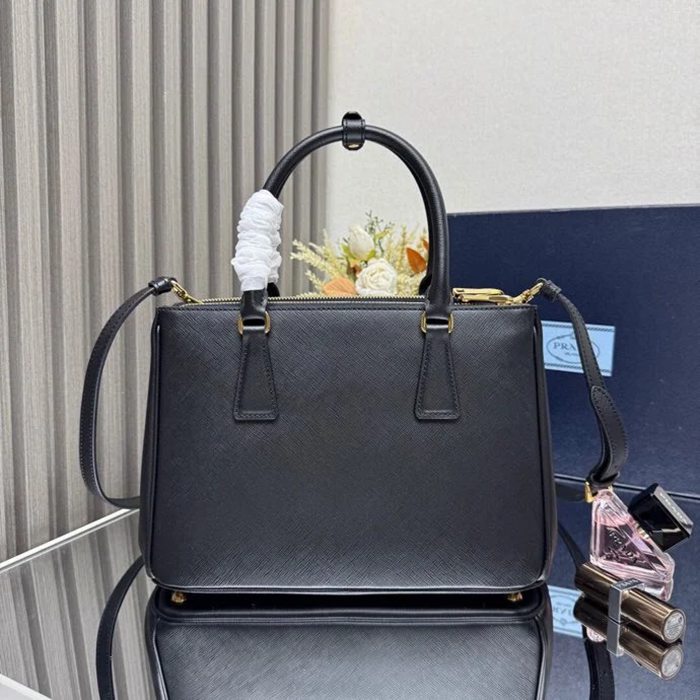 PRADA 1BA863 レザー ゴールド 斜め掛けバッグ、ショルダーバッグ ガレリア、クラシック 28x20x12cm サイズ:28x20x12cm