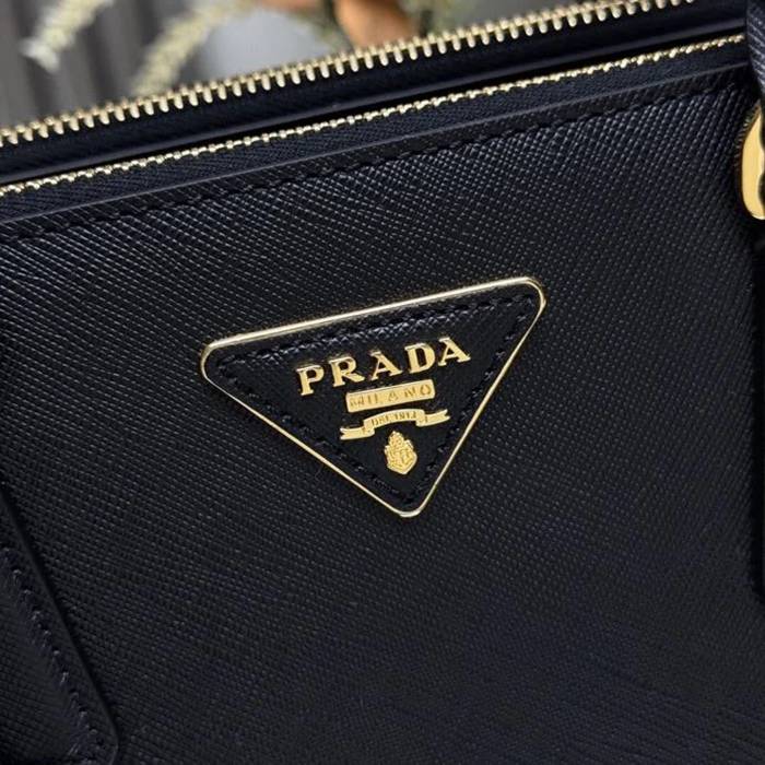 PRADA 1BA863 レザー ゴールド 斜め掛けバッグ、ショルダーバッグ ガレリア、クラシック 28x20x12cm サイズ:28x20x12cm
