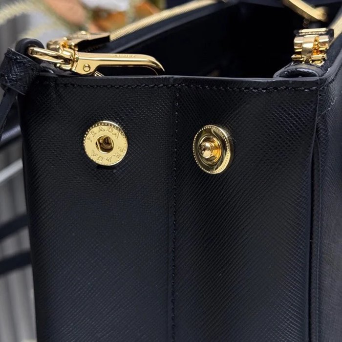 PRADA 1BA863 レザー ゴールド 斜め掛けバッグ、ショルダーバッグ ガレリア、クラシック 28x20x12cm サイズ:28x20x12cm
