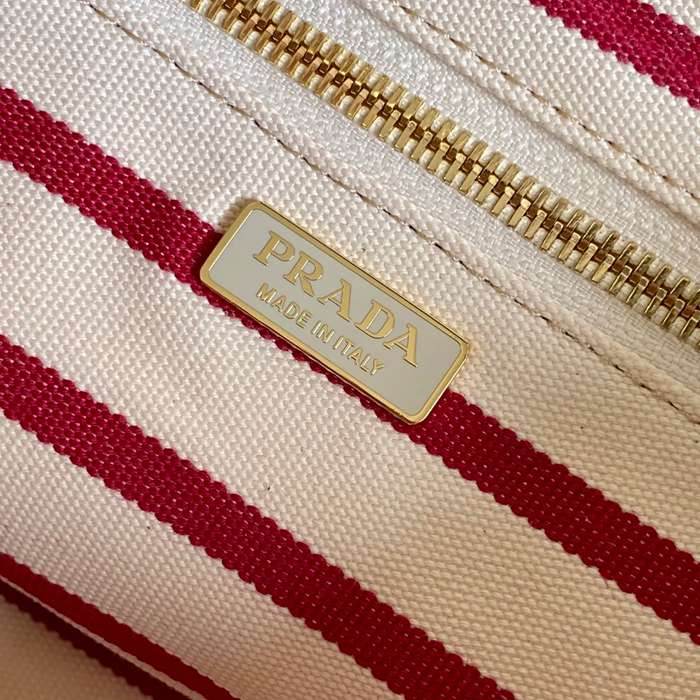 PRADA 1BA038 キャンバス、リネン プリント、ギンガム 斜め掛けバッグ、ショルダーバッグ、ハンドバッグ、ハンドバッグ ソフトラックス、編み、クラシック 22x15x13cm サイズ:22x15x13cm