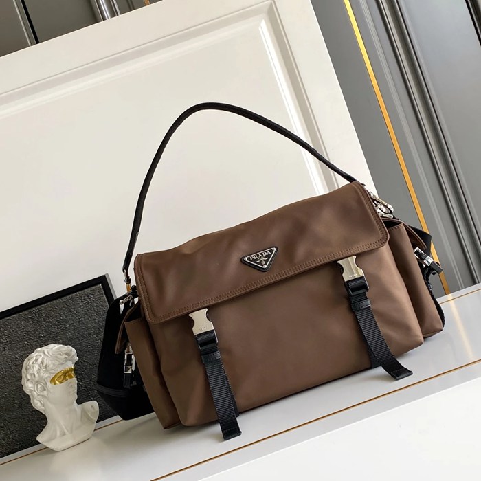 PRADA 2VD082 ナイロン、レザー 斜め掛けバッグ、ショルダーバッグ、ハンドバッグ ナイロン、クラシック 42x22x20cm サイズ:42x22x20cm