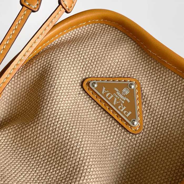 PRADA 1BA433 カーフスキン、キャンバス プリント 斜め掛けバッグ、ショルダーバッグ、ハンドバッグ、ハンドバッグ ソフトラックス、クラシック、ミニ 38x24x12cm サイズ:38x24x12cm