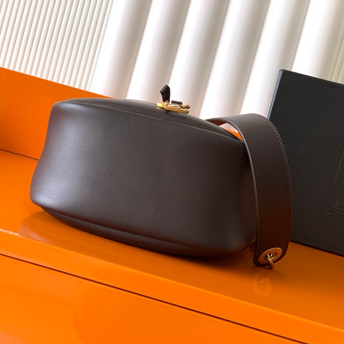 SAINT LAURENT 840888 ラムレザー、カーフレザー ゴールド バケツバッグ チェーン、ミニ 28x22cm サイズ:28x22cm