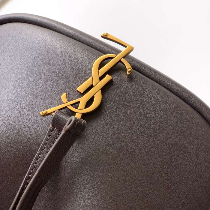 SAINT LAURENT 840888 ラムレザー、カーフレザー ゴールド バケツバッグ チェーン、ミニ 28x22cm サイズ:28x22cm